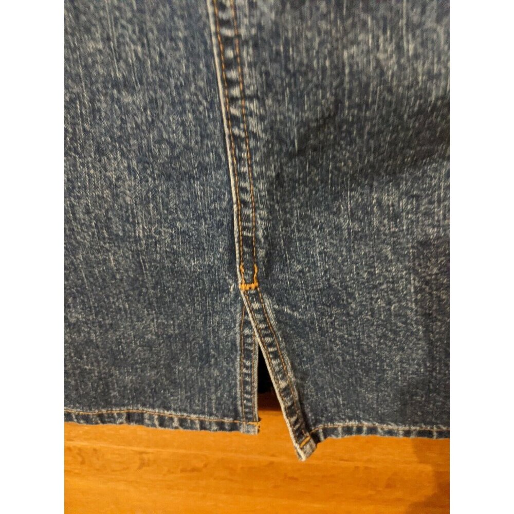 Eddie Bauer Skirt 6 Denim Jean Modest Womens Blue - Picture 6 of 6